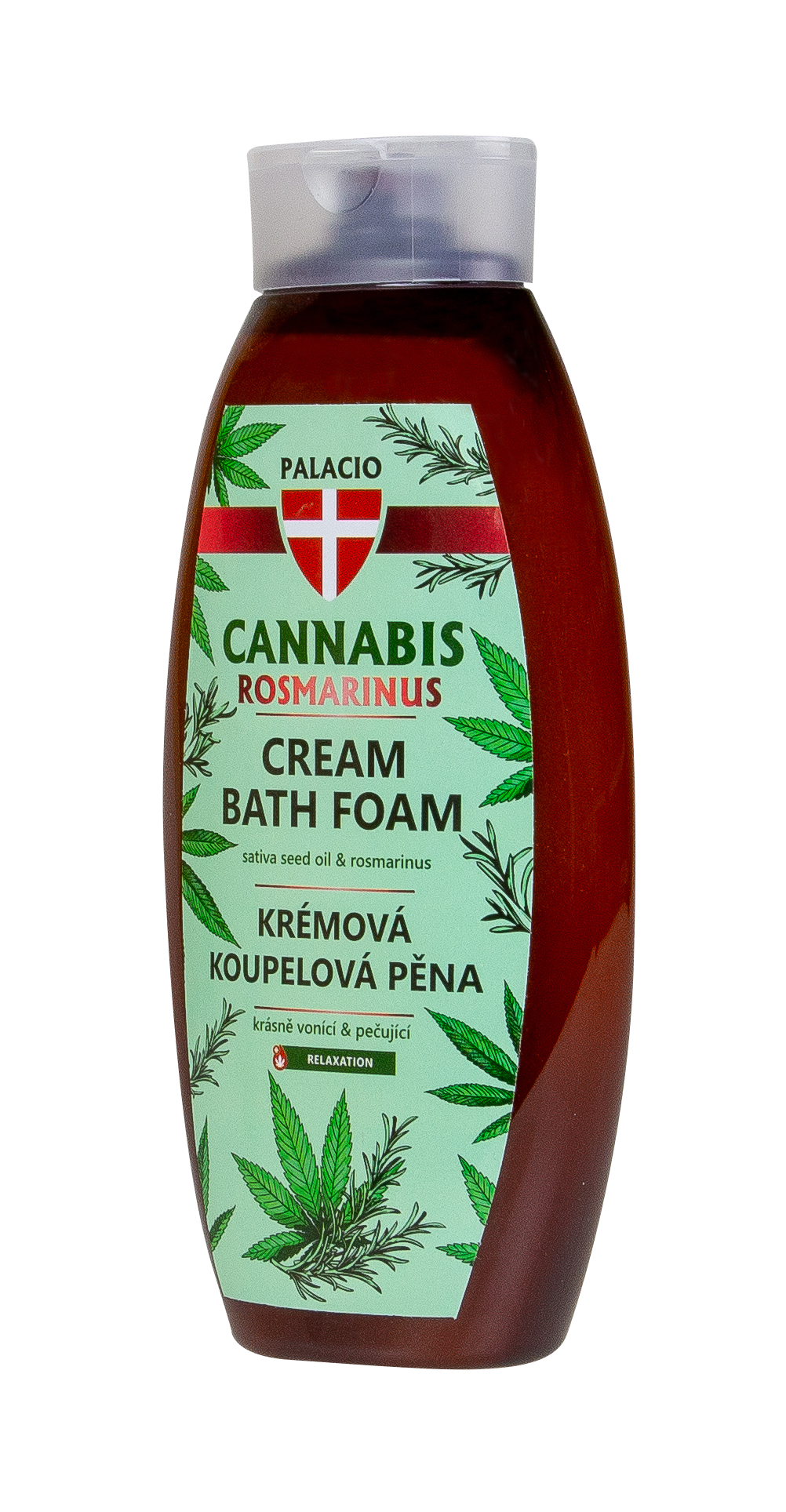 Cannabis Rosmarinus : bain moussant à l'huile de chanvre, 500 ml Palacio - CBDelys