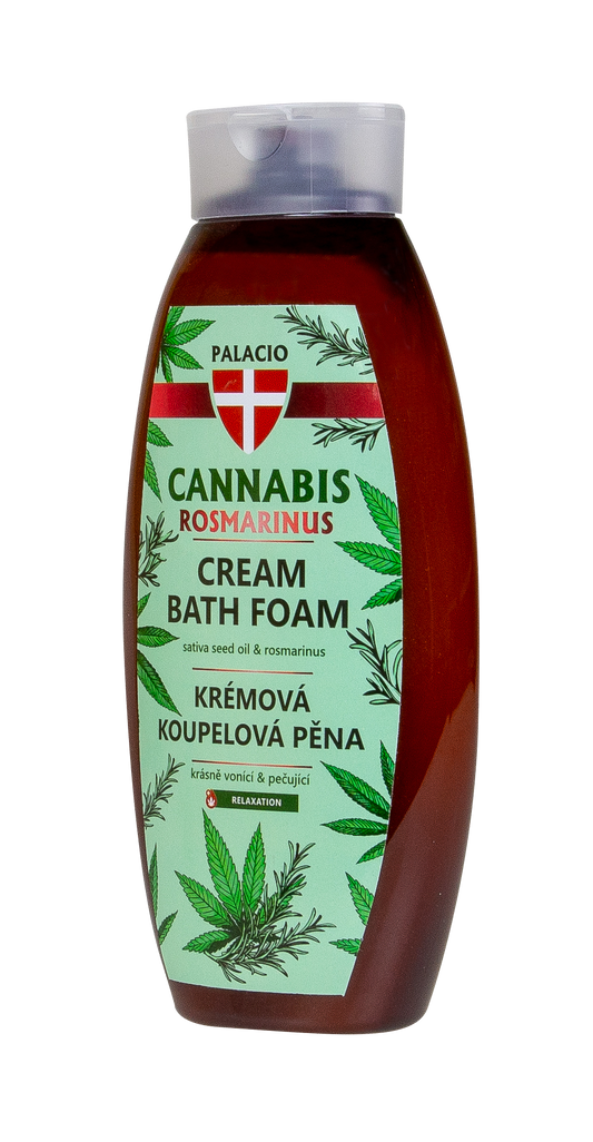 Cannabis Rosmarinus : bain moussant à l'huile de chanvre, 500 ml Palacio - CBDelys