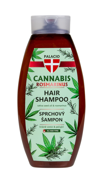 Shampooing Cannabis Romarin à l'Huile de Chanvre, 500 ml Palacio - CBDelys