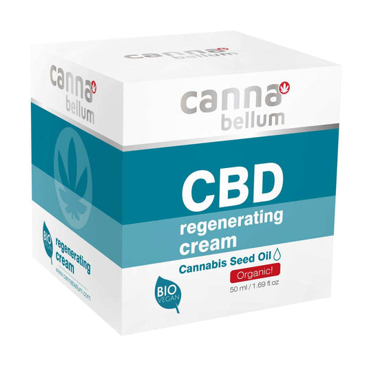 CBD Crème Régénérante Visage au Chanvre, 50 ml Cannabellum - CBDelys