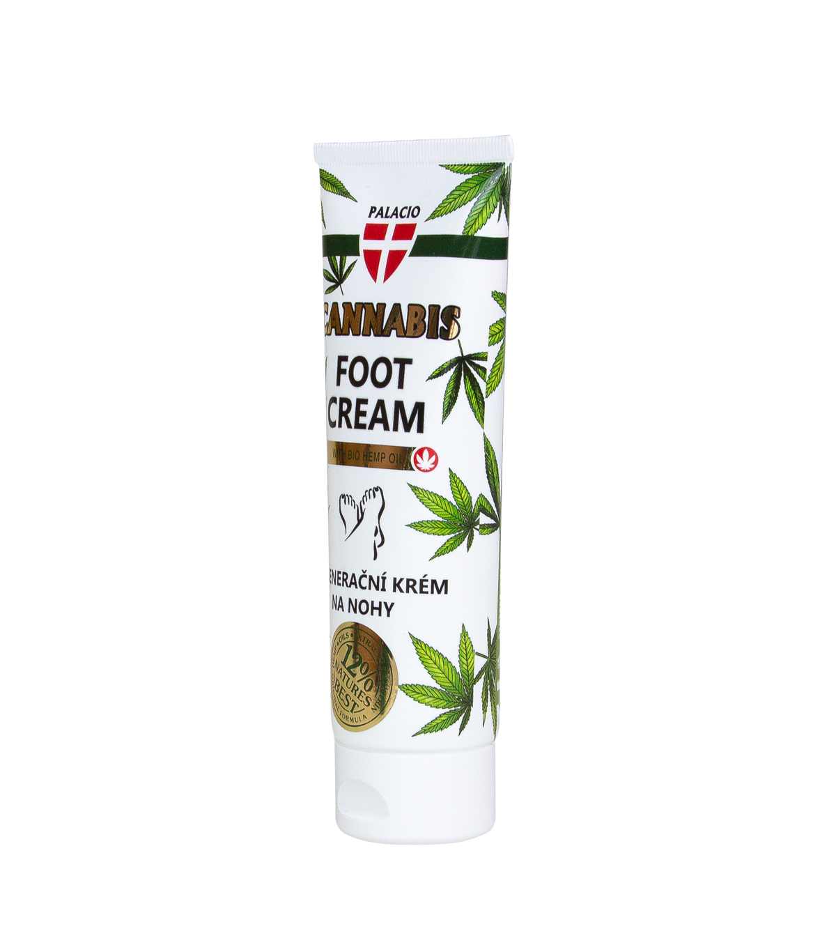 Crème pieds au chanvre BIO - Soin réparateur, 125 ml Palacio - CBDelys