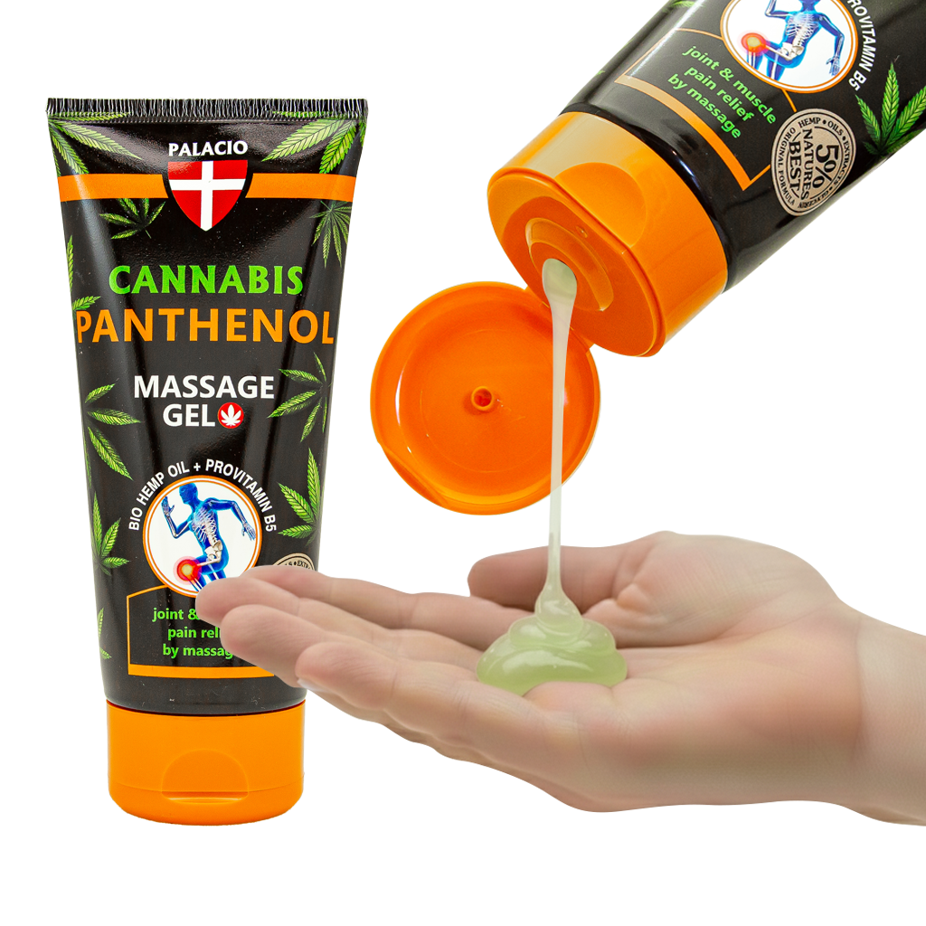 Gel de massage au chanvre au panthénol, 200 ml Palacio - CBDelys