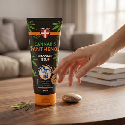 Gel de massage au chanvre au panthénol, 200 ml Palacio - CBDelys