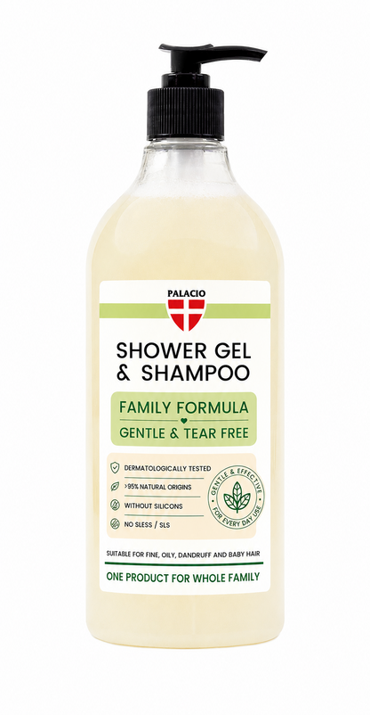 Shampoing-Douche 2en1 BioHemp à l'Huile de Chanvre - Famille Palacio - CBDelys