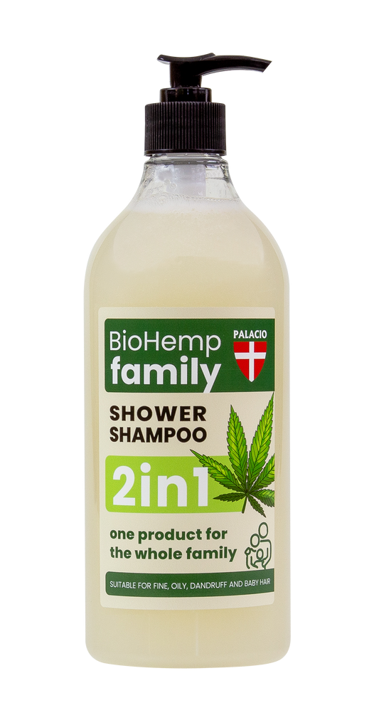Shampoing-Douche 2en1 BioHemp à l'Huile de Chanvre - Famille Palacio - CBDelys