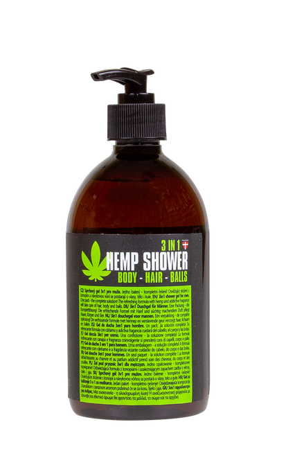Gel Douche 3-en-1 au Chanvre pour Homme, 500 ml Palacio - CBDelys