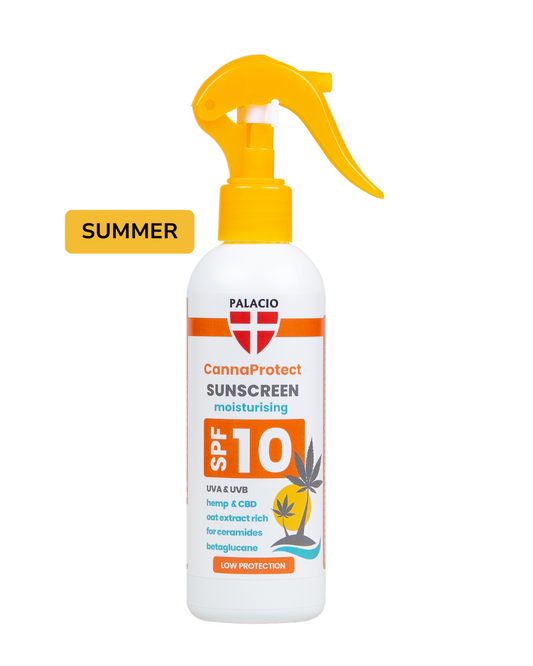 CannaProtect Lait Solaire SPF10 au Chanvre & CBD, 200 ml Palacio - CBDelys
