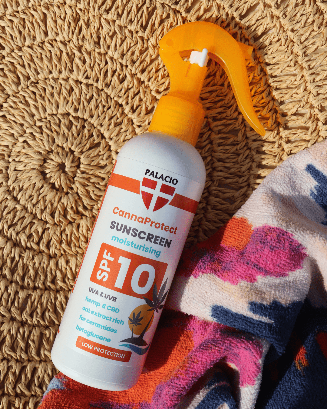 CannaProtect Lait Solaire SPF10 au Chanvre & CBD, 200 ml Palacio - CBDelys