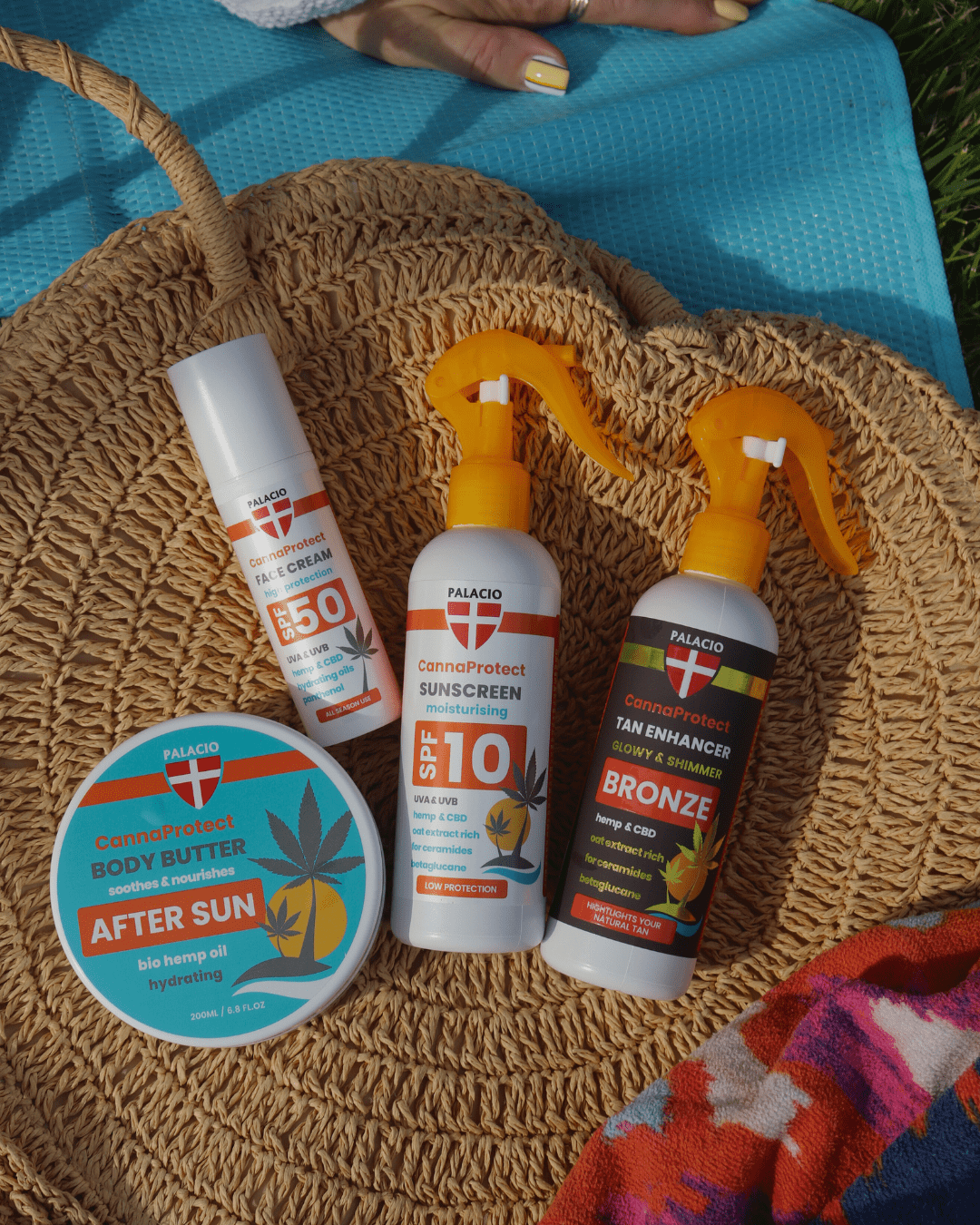 CannaProtect Lait Solaire SPF10 au Chanvre & CBD, 200 ml Palacio - CBDelys