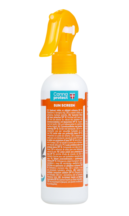 CannaProtect Lait Solaire SPF10 au Chanvre & CBD, 200 ml Palacio - CBDelys