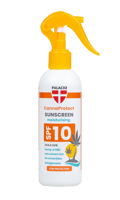 CannaProtect Lait Solaire SPF10 au Chanvre & CBD, 200 ml Palacio - CBDelys