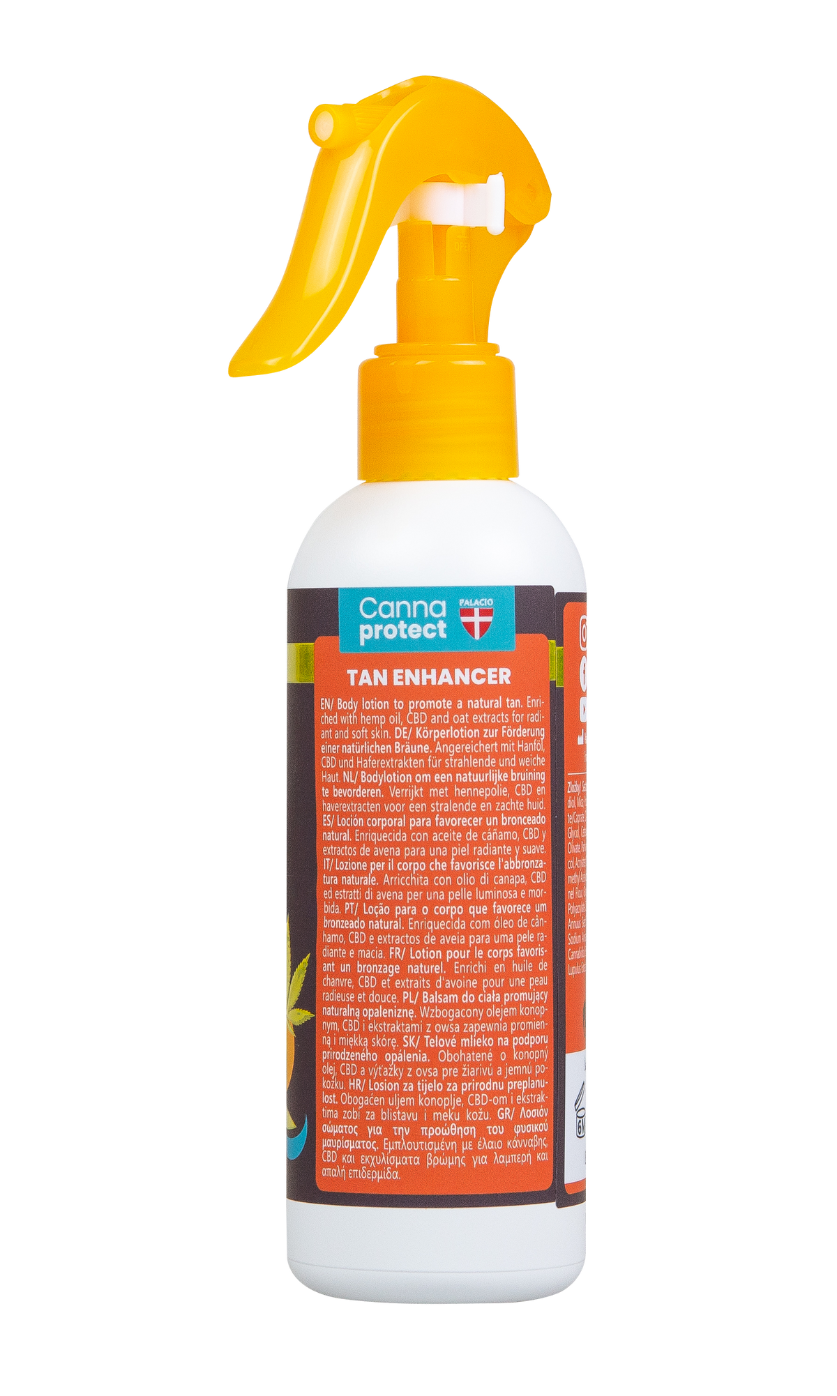 CannaProtect Activateur de Bronzage au Chanvre & CBD, 200 ml Palacio - CBDelys