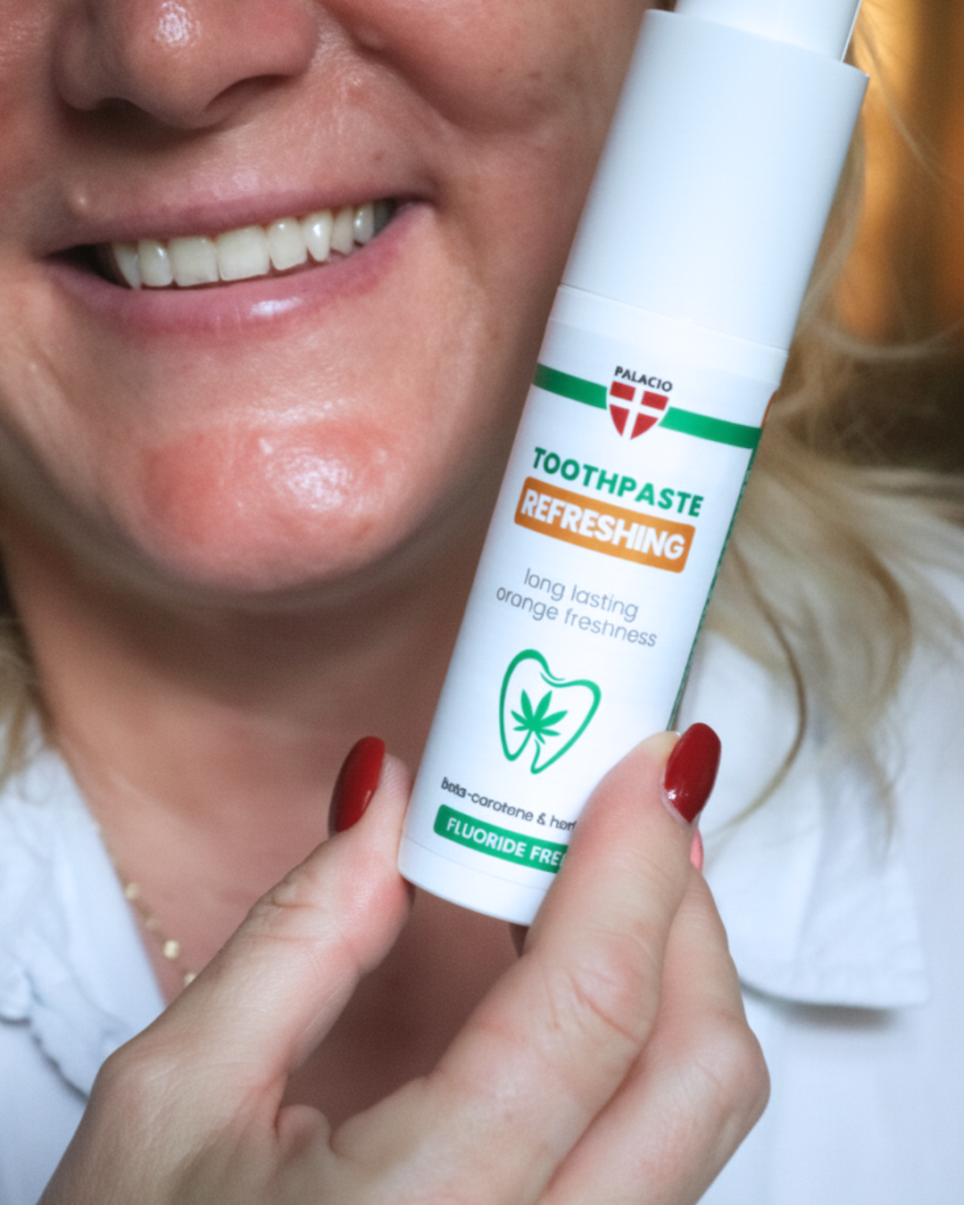 Dentifrice à l'huile de chanvre et orange Refreshing, 75 g Palacio - CBDelys