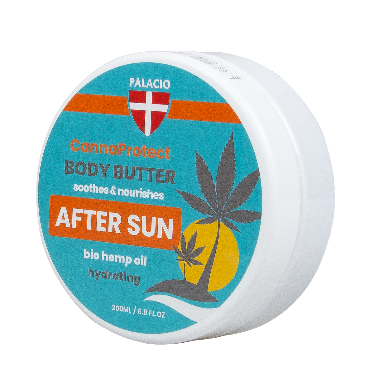 CannaProtect Beurre Corporel Après-Soleil au Chanvre, 200 ml Palacio - CBDelys