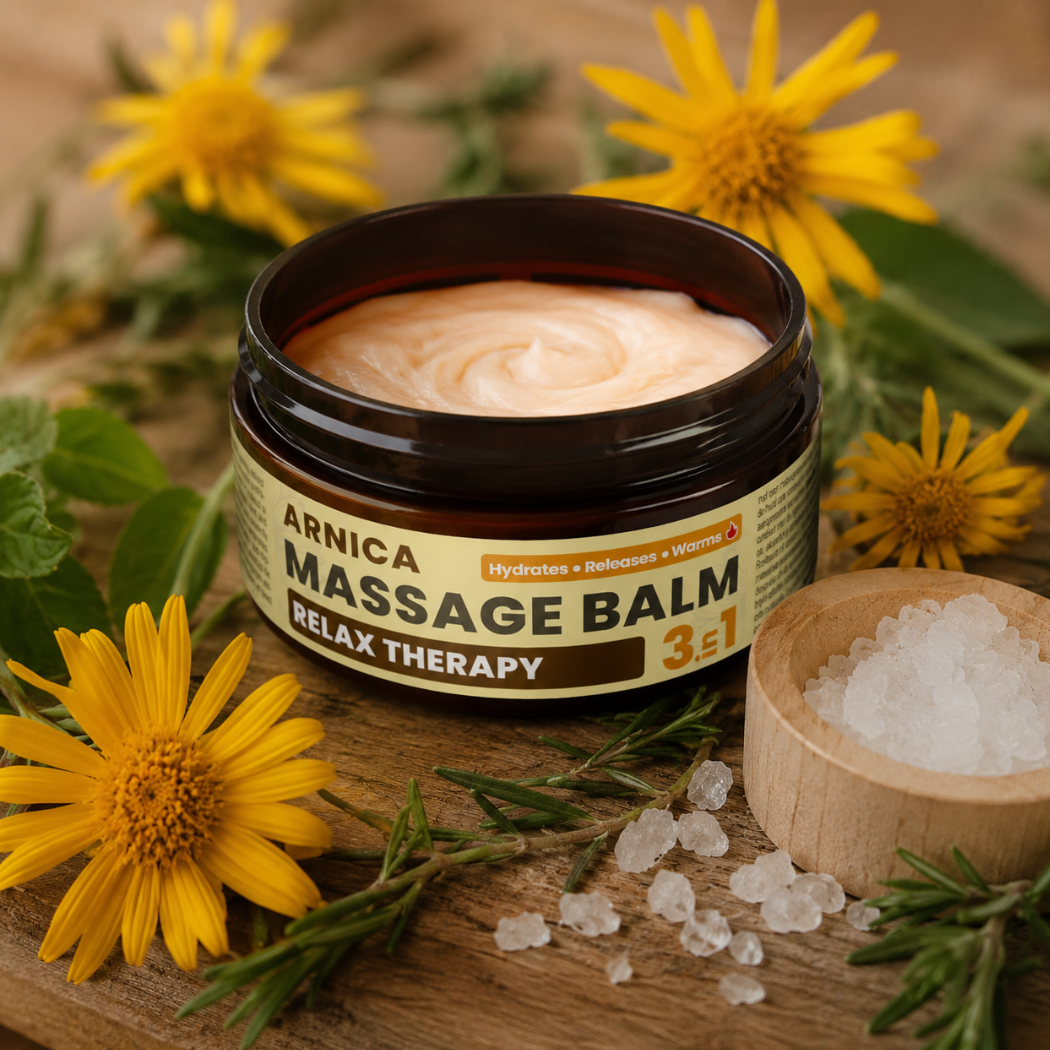 Baume de Massage Relax 3en1 Chauffant Arnica & Camphre, 300 ml Palacio - CBDelys