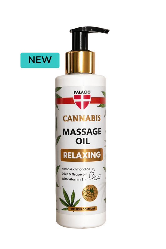 Huile de Massage Relaxante au Chanvre, 150 ml Palacio - CBDelys