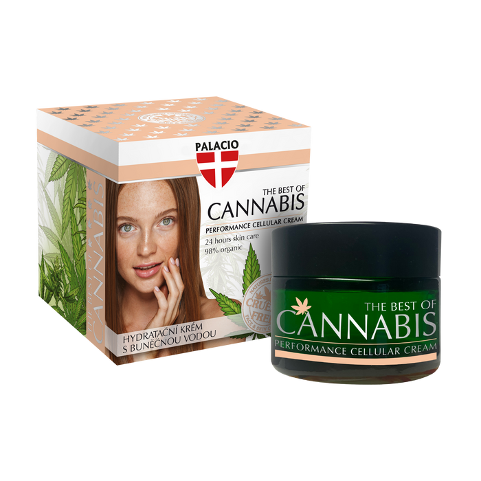 Crème Visage Hydratante Cellulaire Chanvre & CBD, 50ml Palacio - CBDelys