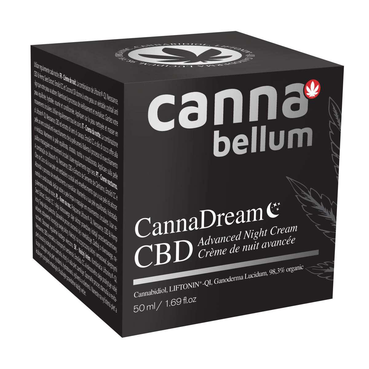 CBD CannaDream - Crème de nuit avancée, 50 ml Cannabellum - CBDelys