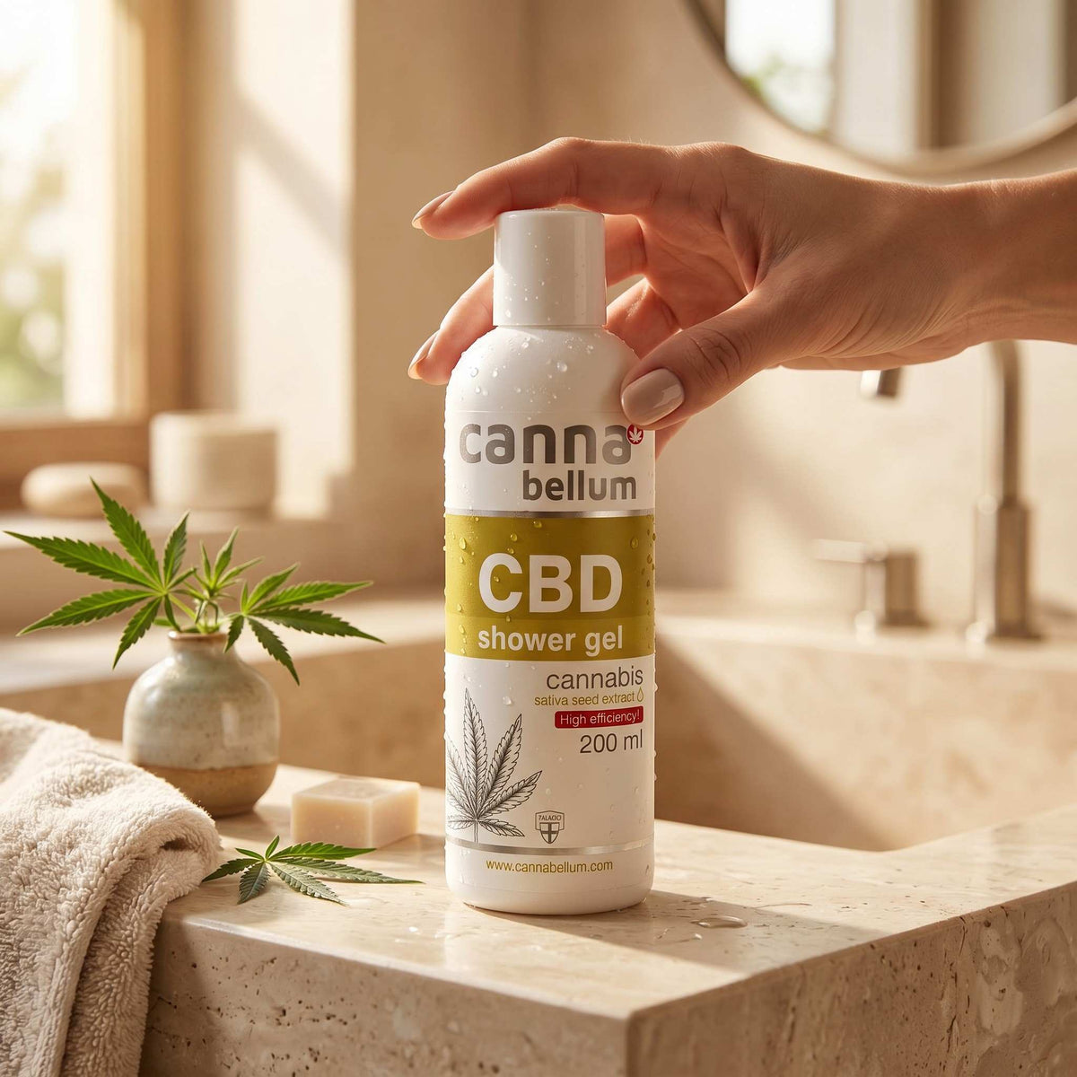 Gel Douche CBD - Soin Hydratant au Chanvre, 200 ml Cannabellum - CBDelys
