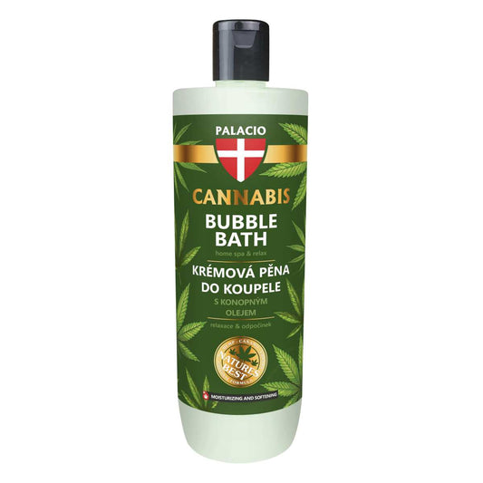Bain Moussant au Chanvre Cannabis - Détente & Soin, 500 ml Palacio - CBDelys