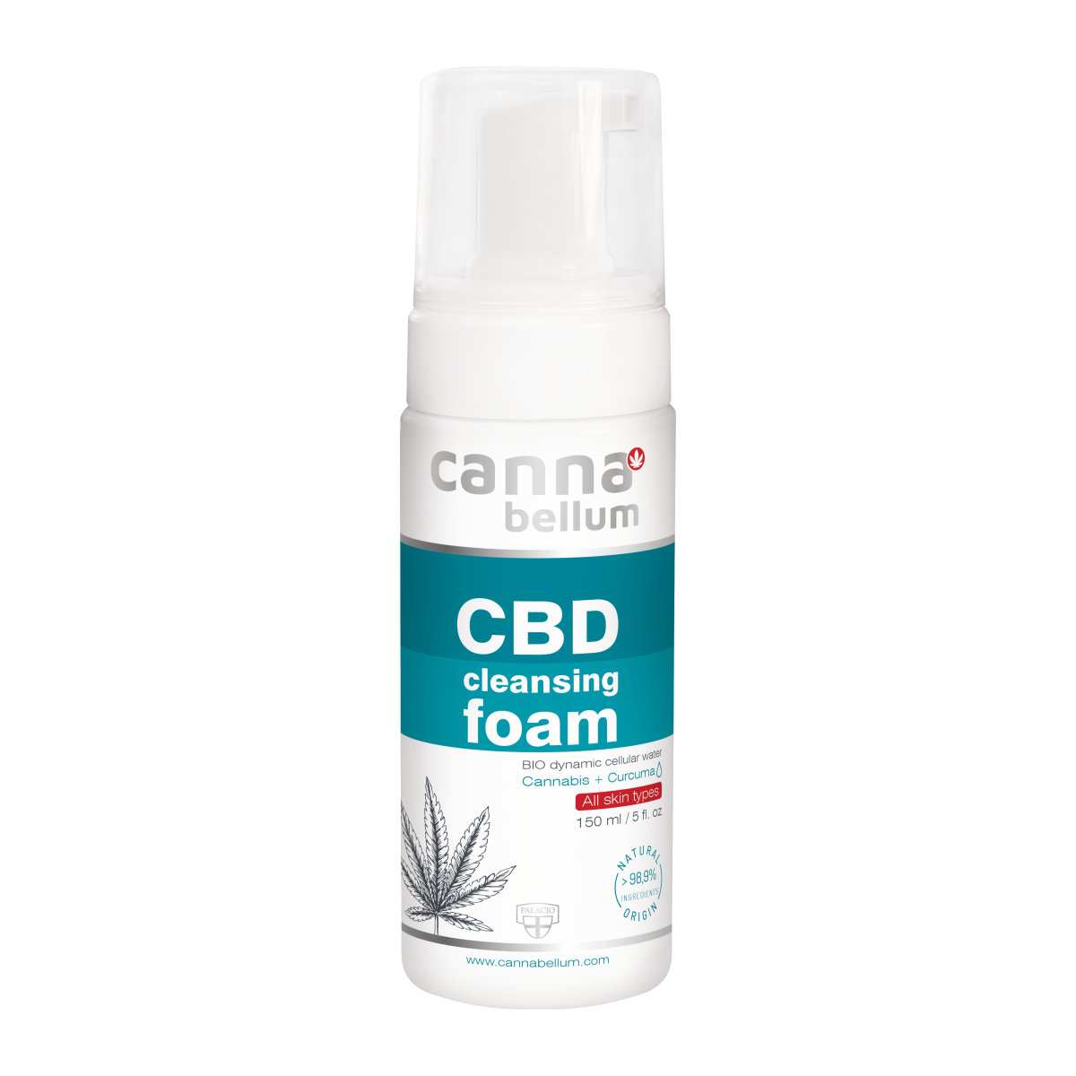 Mousse Nettoyante Visage CBD - Soin Purifiant, 150 ml Cannabellum - CBDelys