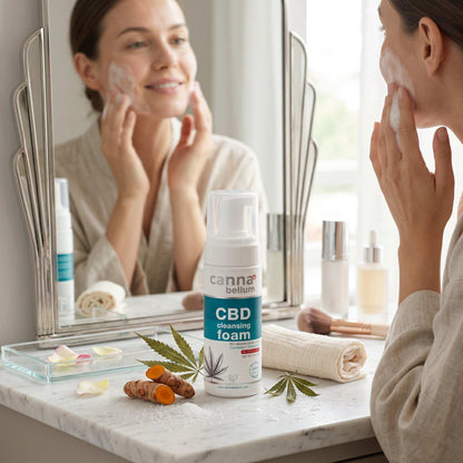 Mousse Nettoyante Visage CBD - Soin Purifiant, 150 ml Cannabellum - CBDelys