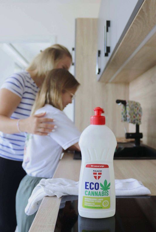 Liquide vaisselle écologique EcoCannabis au chanvre, 500 ml Palacio - CBDelys