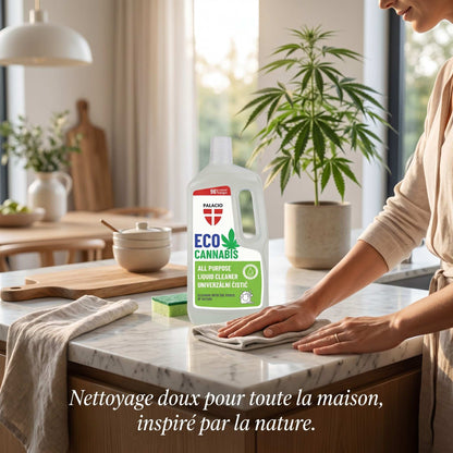 EcoCannabis – Nettoyant Multi-Usages au Chanvre, 1000 ml Palacio - CBDelys
