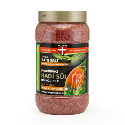 Sel de bain au venin de serpent & chanvre 1200 g PALACIO - CBDelys