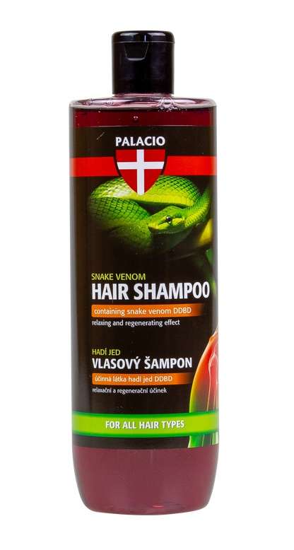 Shampooing au venin de serpent 500 ml, corps & cheveux PALACIO - CBDelys