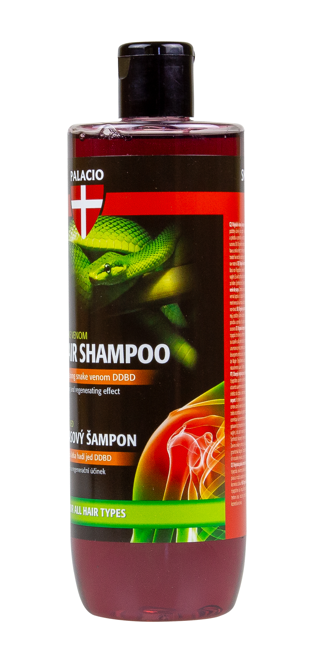Shampooing au venin de serpent 500 ml, corps & cheveux PALACIO - CBDelys