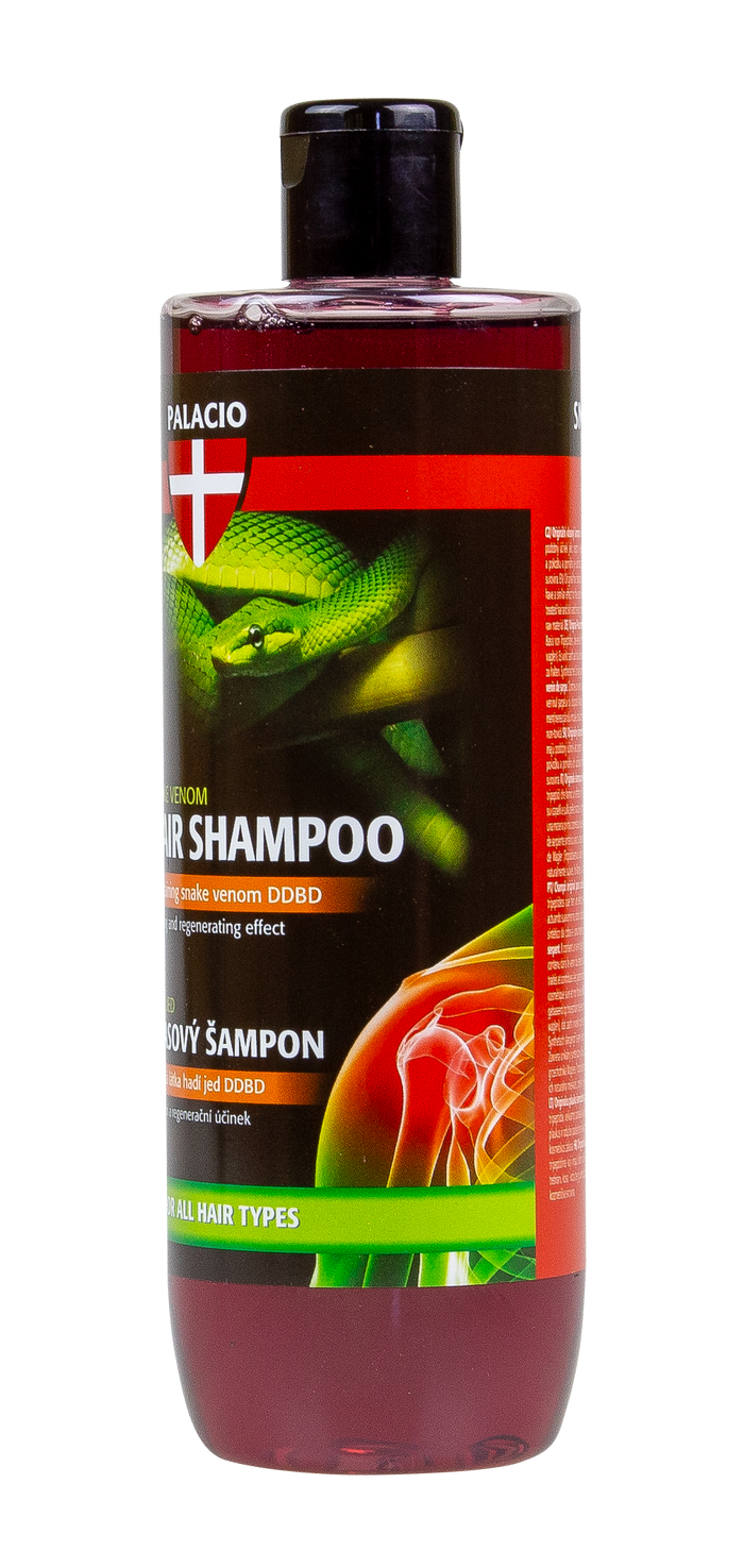 Shampooing au venin de serpent 500 ml, corps & cheveux PALACIO - CBDelys