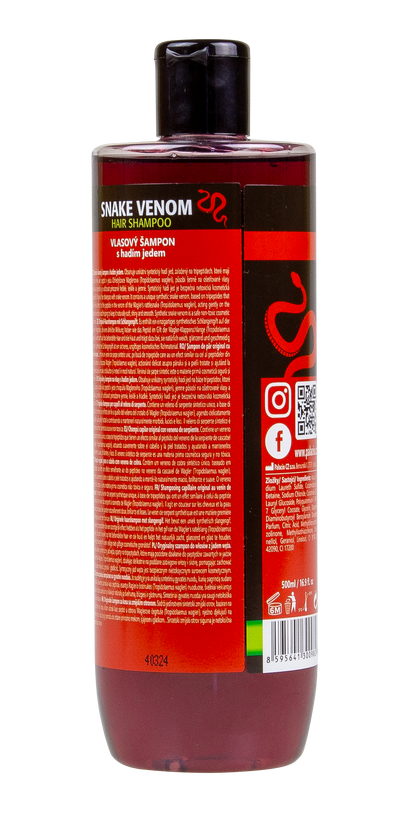 Shampooing au venin de serpent 500 ml, corps & cheveux PALACIO - CBDelys