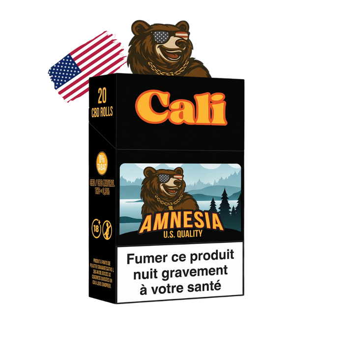 Cigarette CBD Cali U.S. Quality Amnesia, 20 CBD Rolls - CBDelys