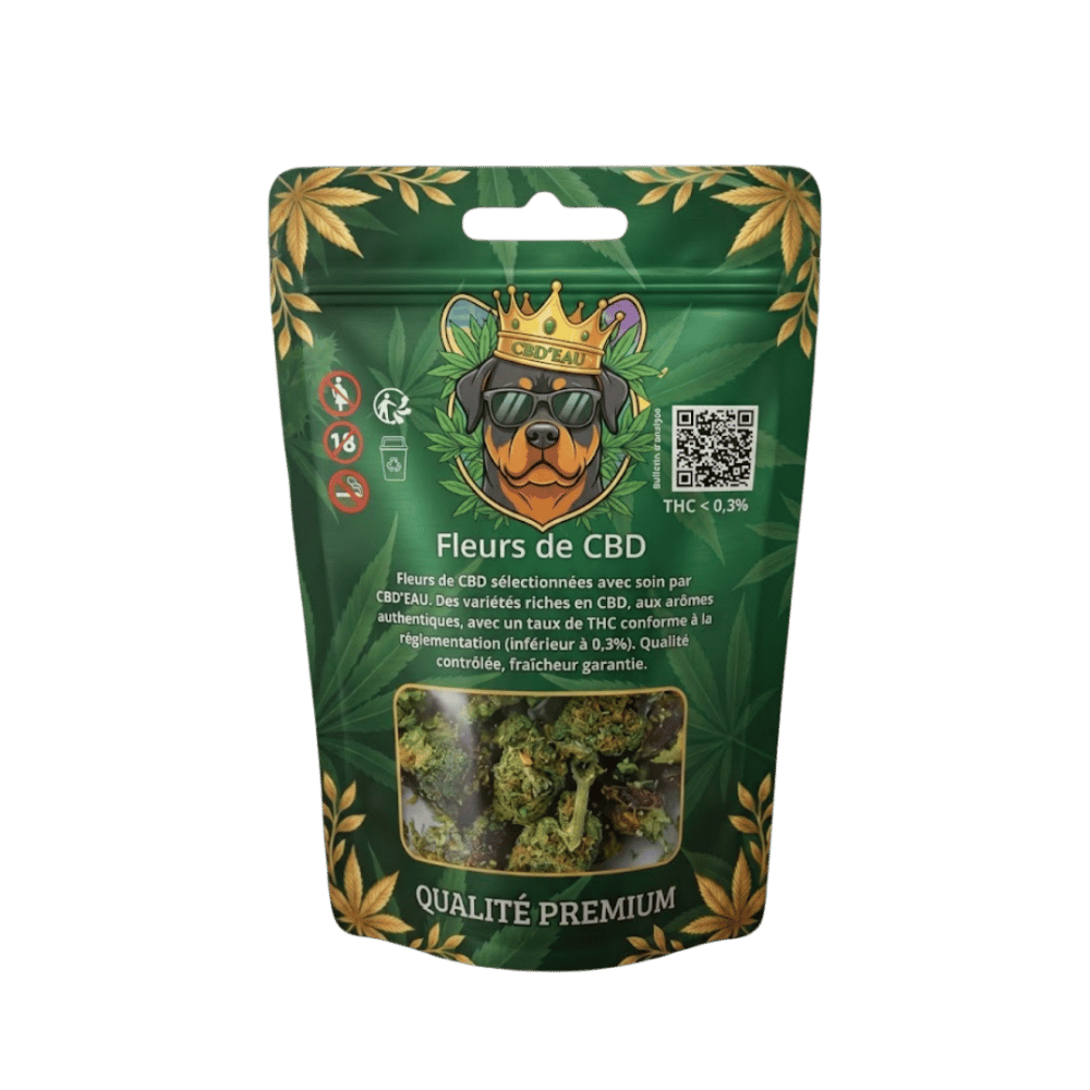 Fleur de CBD Lemon Haze 10g préemballée – détail 3