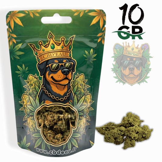 Fleur de CBD Lemon Haze 10g préemballée – vue principale