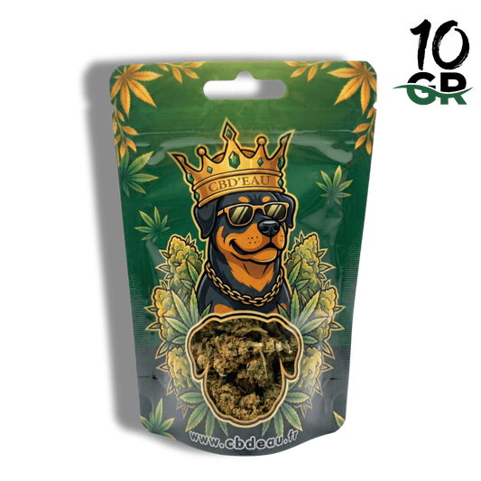 Fleur de CBD Lemon Haze 10g préemballée – détail 2
