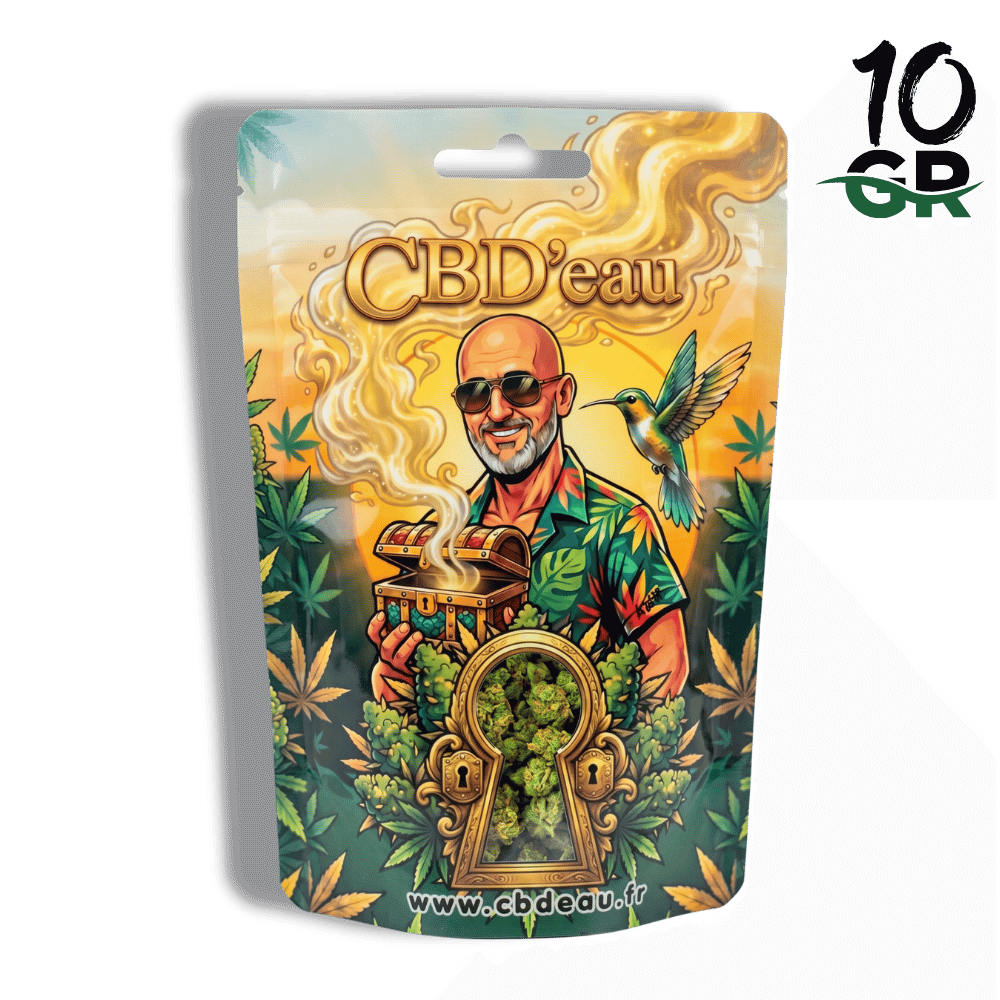 Fleur de CBD California Kush 10g préemballée – détail 2