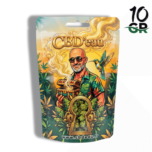Fleur de CBD California Kush 10g préemballée – détail 2