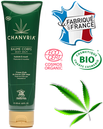 Baume corps huile de chanvre bio | CHANVRIA - CBDelys