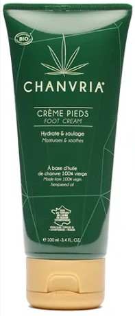 Crème pieds huile de chanvre bio | CHANVRIA - CBDelys