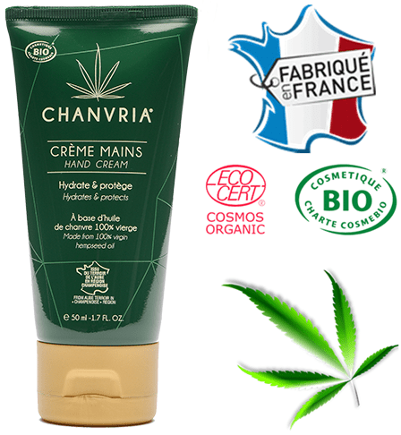 Crème mains huile de chanvre bio | CHANVRIA - CBDelys