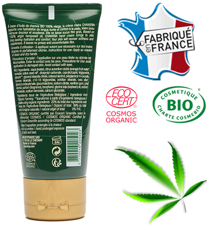 Crème mains huile de chanvre bio | CHANVRIA - CBDelys