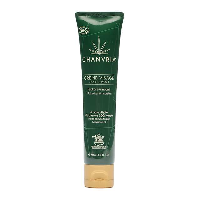 Crème visage huile de chanvre bio | CHANVRIA - CBDelys